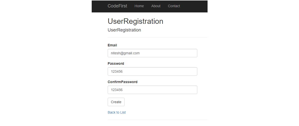 User Registration